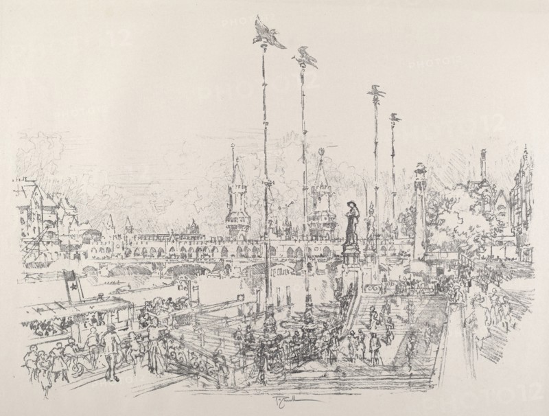 Oberbaum-Brucke, Berlin, 1921.