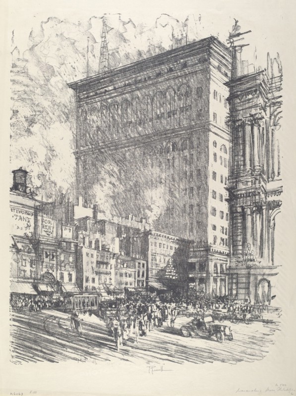 City Hall Square and Wanamaker Building, 1912.