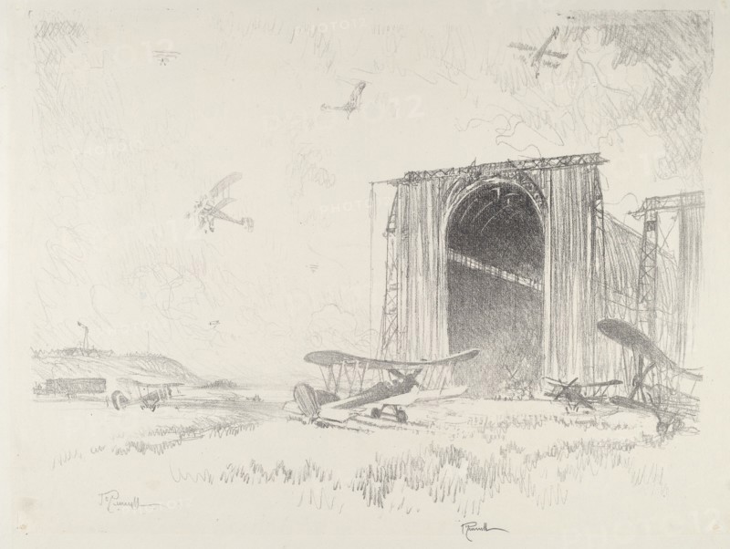 The Balloon-Shed, 1916.