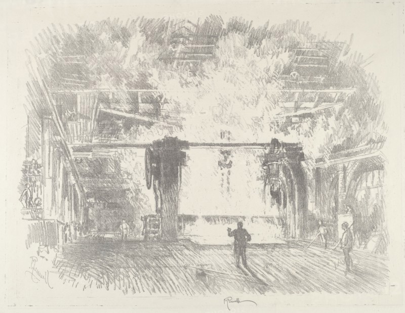 Making Armour-Plate, 1916.