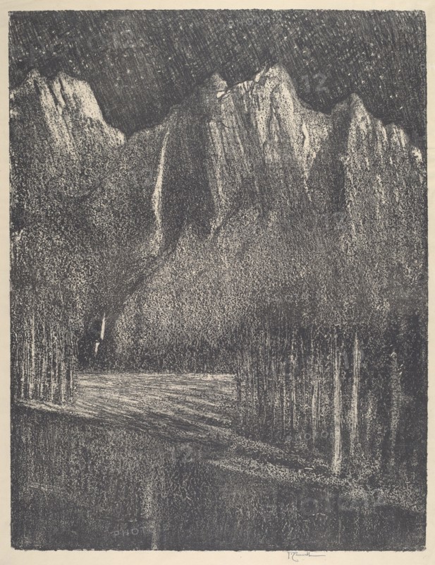 Night in the Yosemite, 1912.