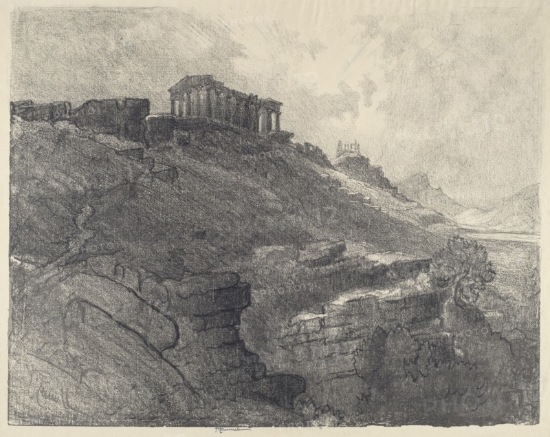 The Temples on the Wall, Girgenti, 1913.