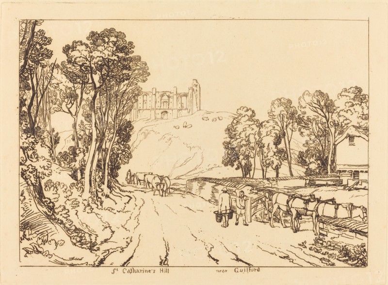 Saint Catherine's Hill Near Guilford, published 1811.