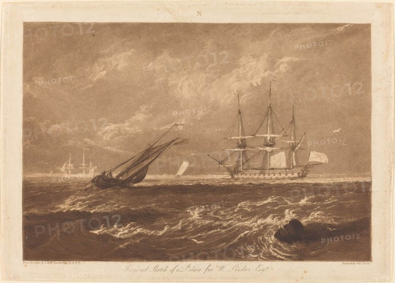 The Leader Sea Piece, published 1809.