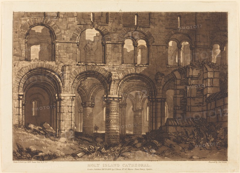 Holy Island Cathedral, published 1808.