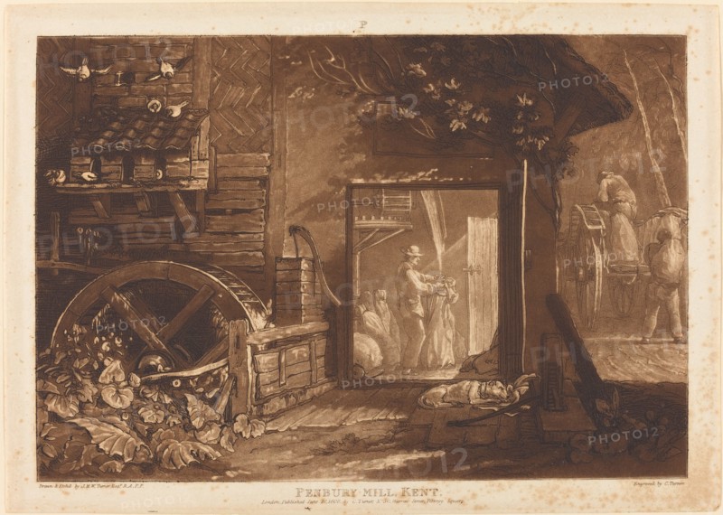 Pembury Mill, Kent, published 1808.