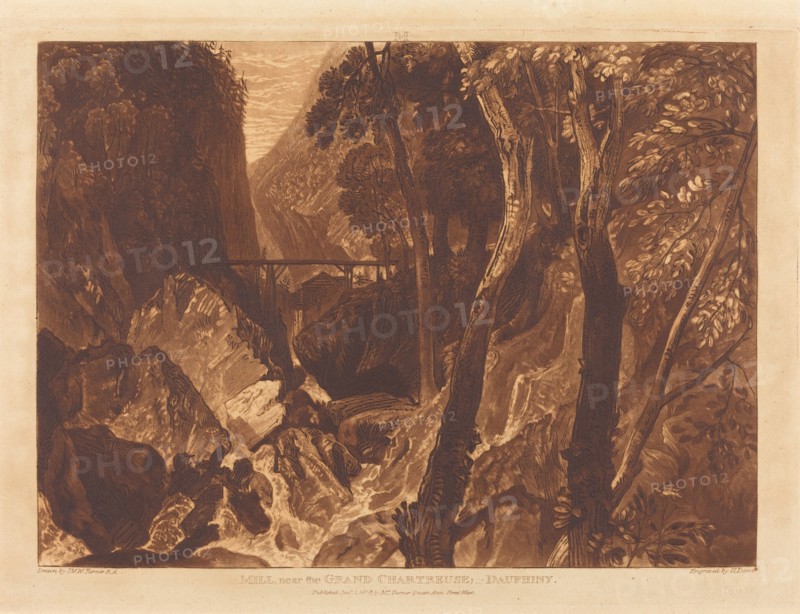 Mill near the Grand Chartreuse, published 1816.