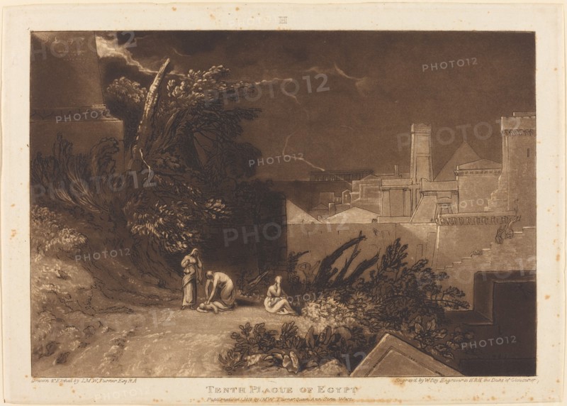 Tenth Plague of Egypt, published 1816.