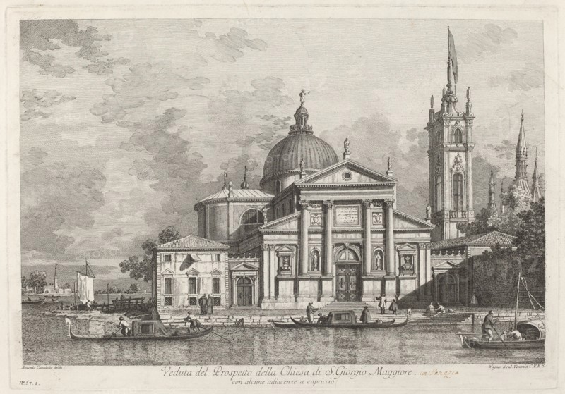 Veduta del Prospetto della Chiesa di S. Giorgio Maggiore, 1742.