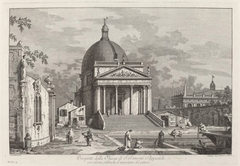 Prospetto della Chiesa di S. Simeone Appostolo, 1742.