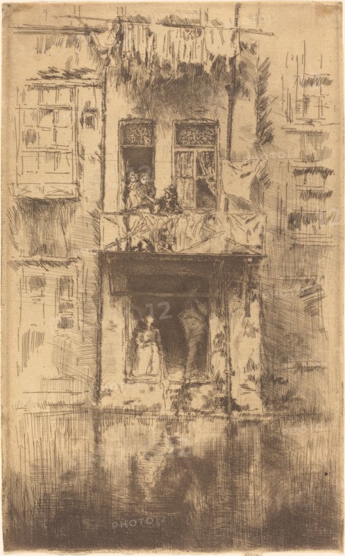 Balcony, Amsterdam, 1889.