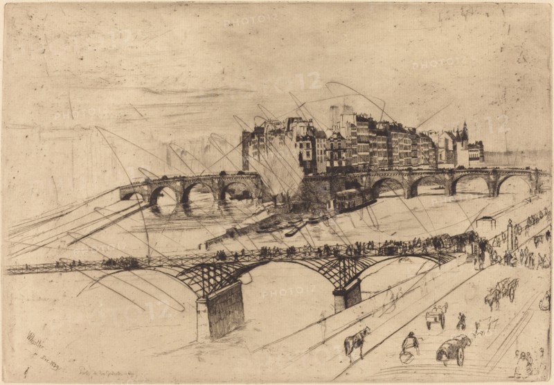 Isle de la Cite, Paris, 1859.