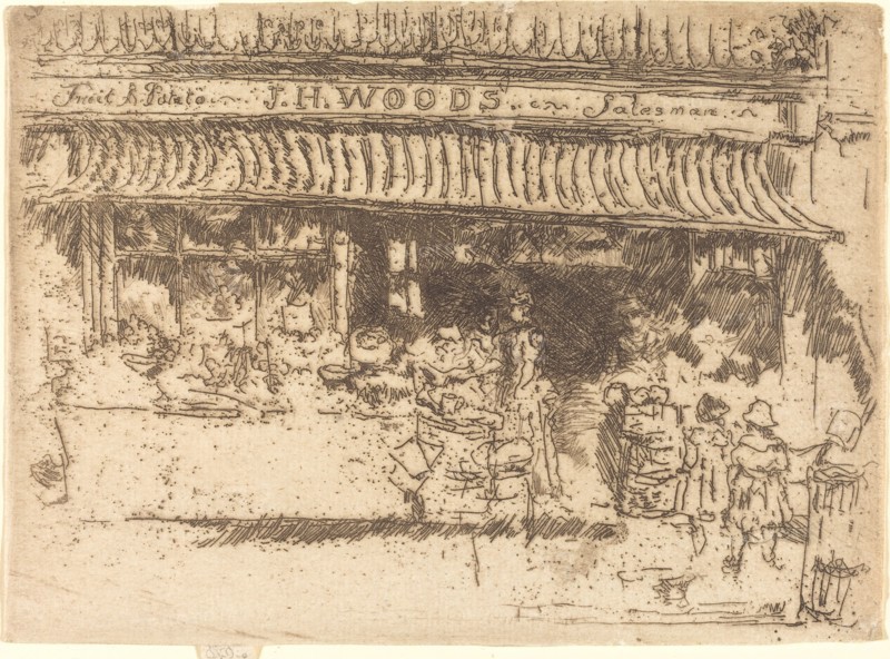Woods's Fruit Shop, c. 1886/1888.