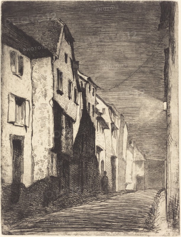 Street at Saverne, 1858.