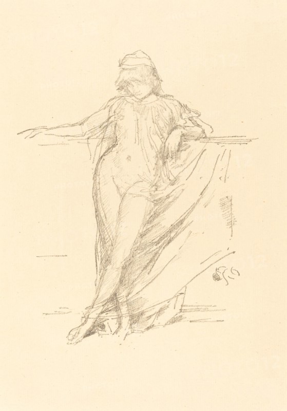 Little Draped Figure, Leaning, 1893.