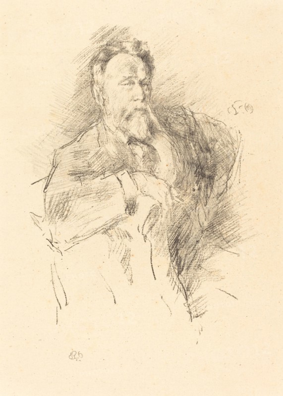 Sketch of William E. Henley, 1896.