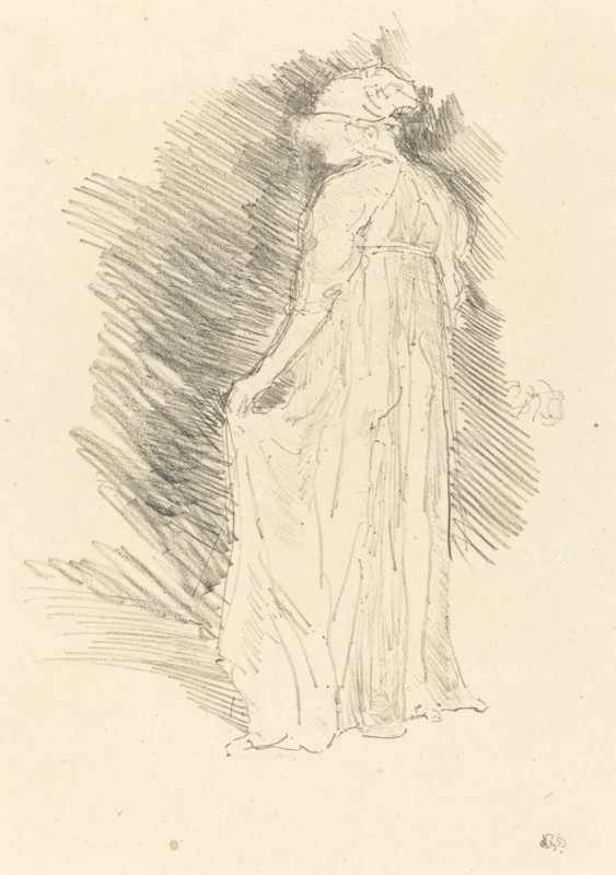 The Draped Figure, Back View, 1893.