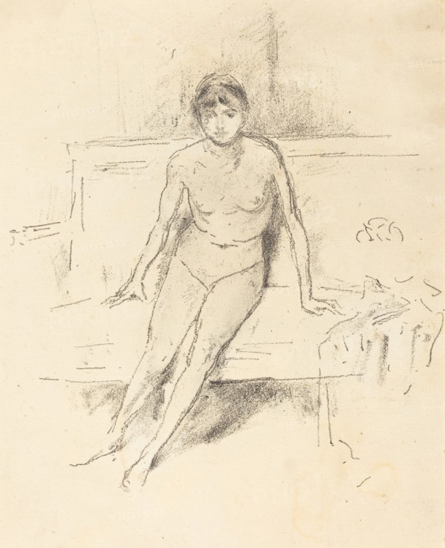 Nude Model on an Empire Sofa, 1893.