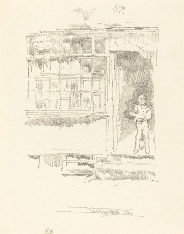 The Barber's Shop in the Mews, 1896.