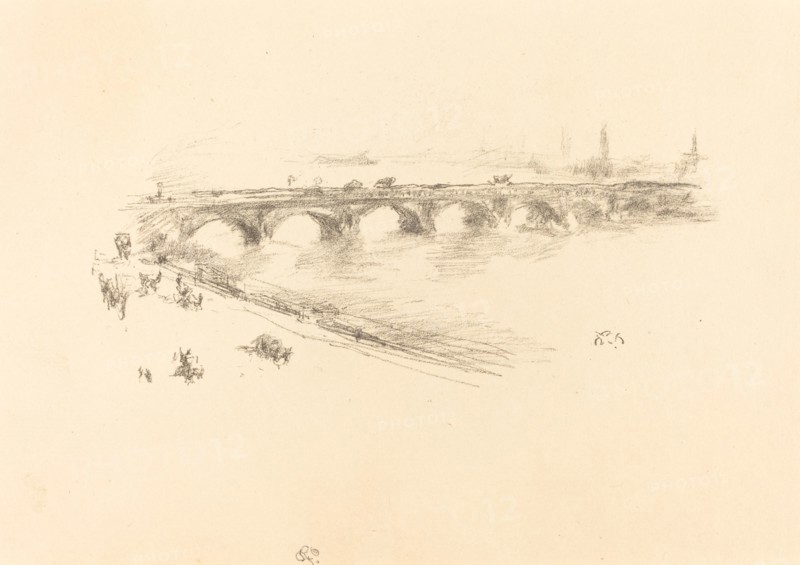 Evening, Little Waterloo Bridge, 1896.