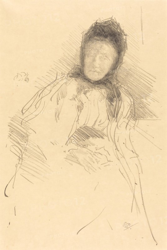 Unfinished Sketch of Lady Haden, 1895.