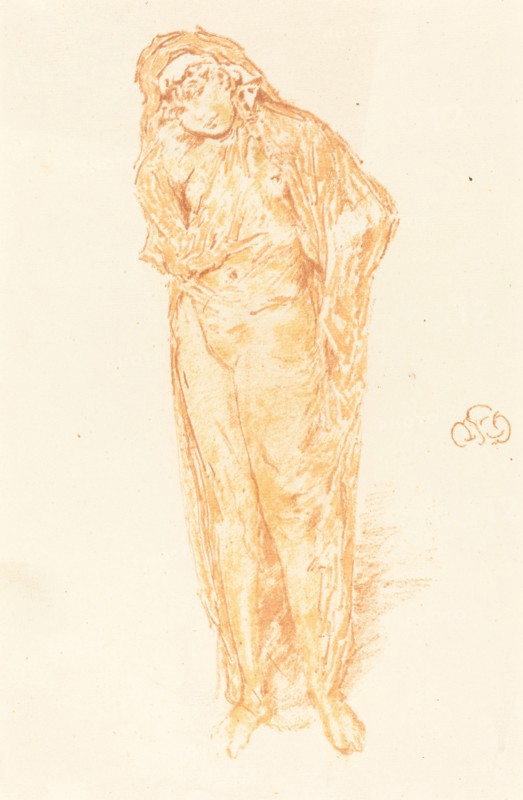 Draped Figure, Standing, 1891.