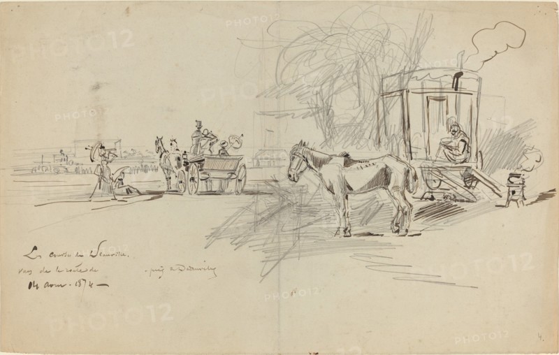 Les Courses de Deauville, 1874.