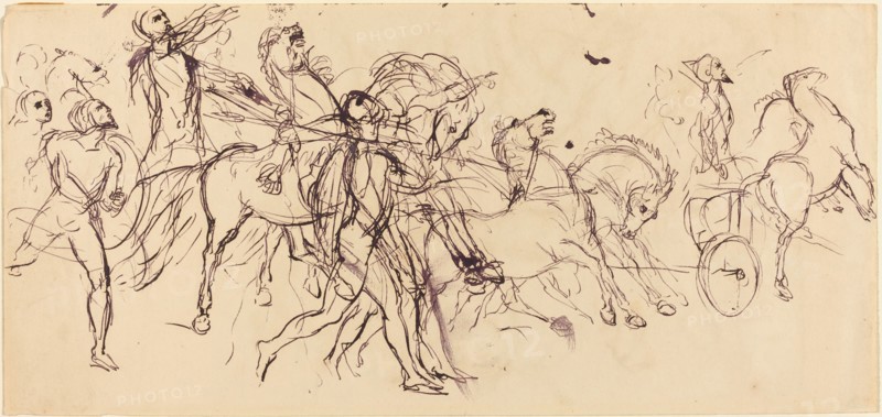 Charioteers (recto and verso).