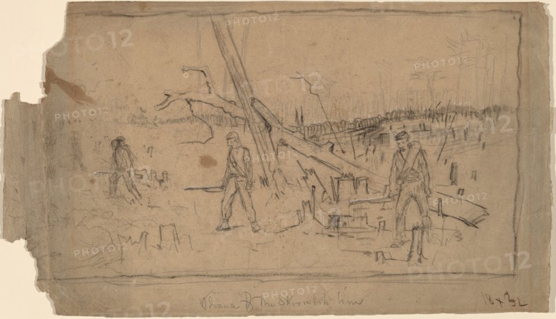 Advance of the Skirmish Line, 1864.