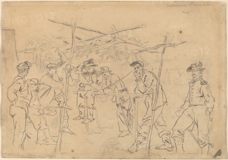 Sutler's Tent, 3rd Pennsylvania Cavalry [recto], 1862.