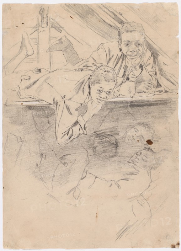 Study for "Army Boots" [verso], 1865.