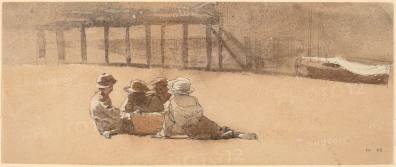 Four Boys on a Beach, 1873.