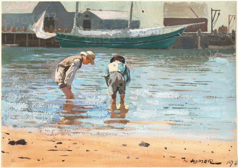 Boys Wading, 1873.