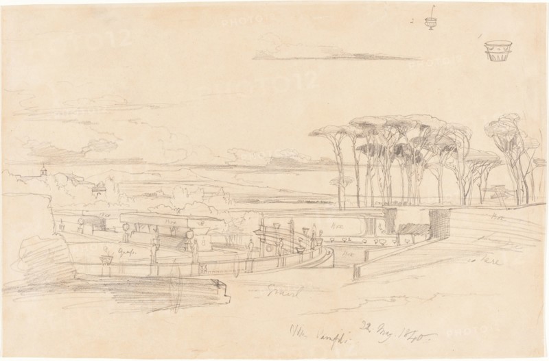 Villa Pamphili, 1840.