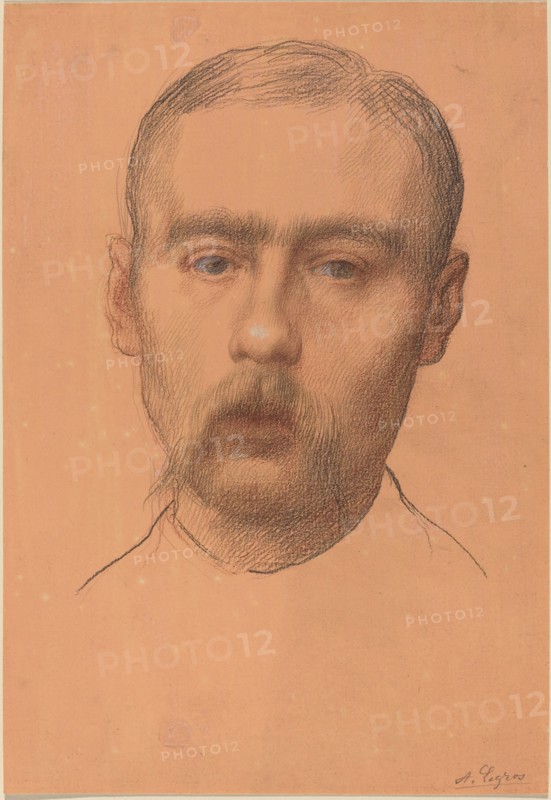 Head of a Man (Possible Portrait of Professor E.D. Adams).