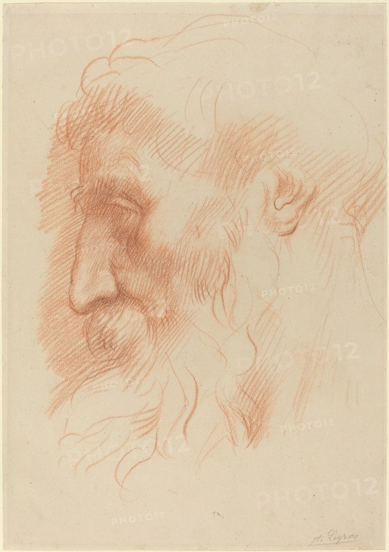 Study of a Man's Head [recto].