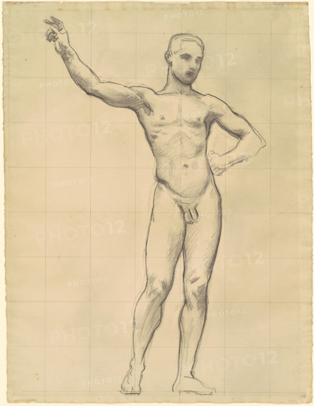 Study of Apollo for "Apollo and the Muses", c. 1921.