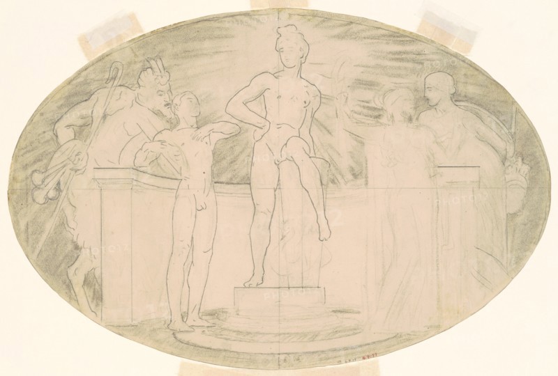 Study for "Classic and Romantic Art", c. 1921.