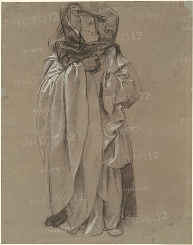 Study of Ezekiel for "Frieze of Prophets", 1890-1892.