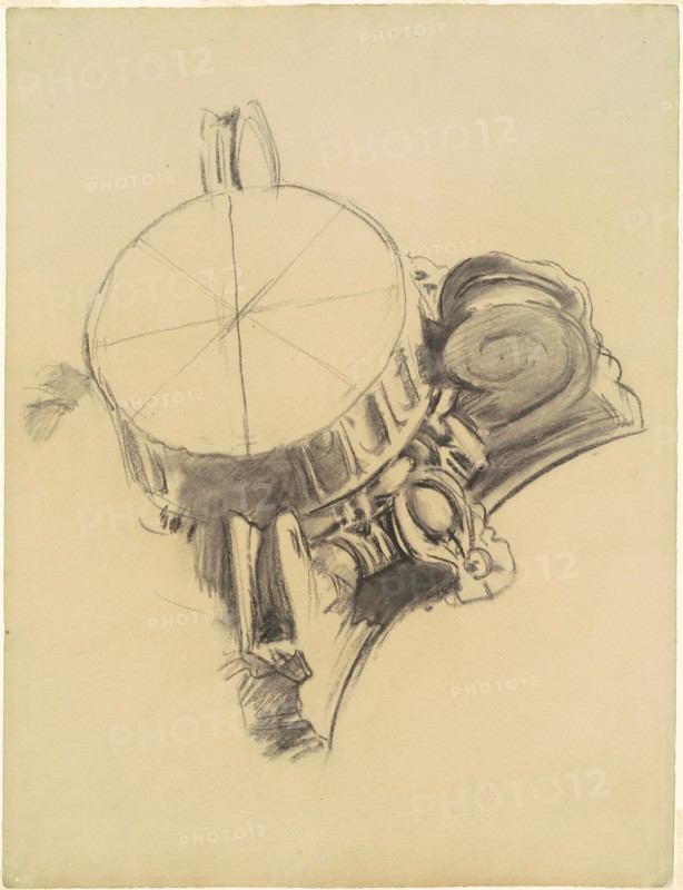 Study for "The Fall of Gog and Magog", 1903-1916.