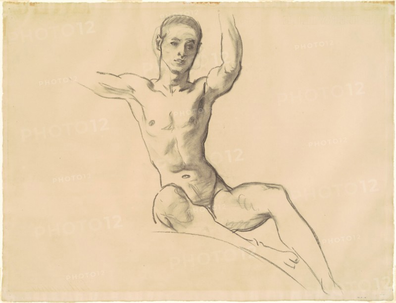 Study for Figure above "Music", 1919-1920.