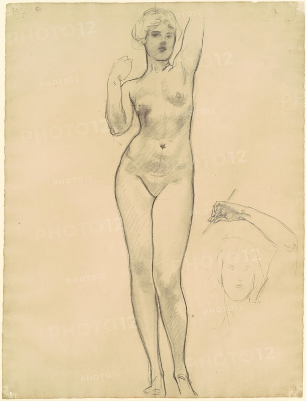Studies of Aphrodite for "Aphrodite and Eros", 1919-1920.