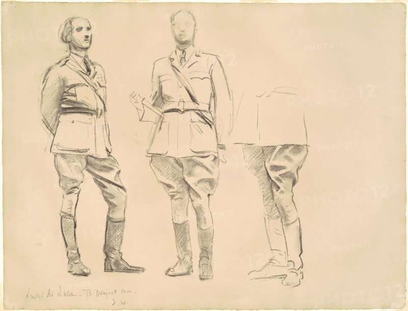 Studies for "General Officers of World War I", 1920-1922.
