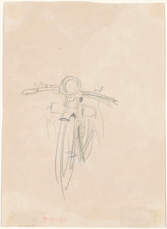 Motorcycle [verso], 1918.