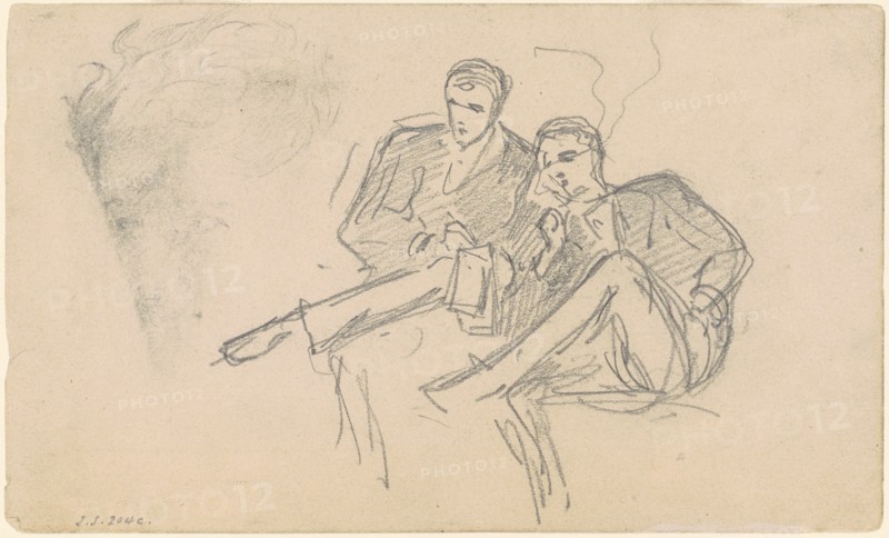 Seated Men, c. 1874-1877.