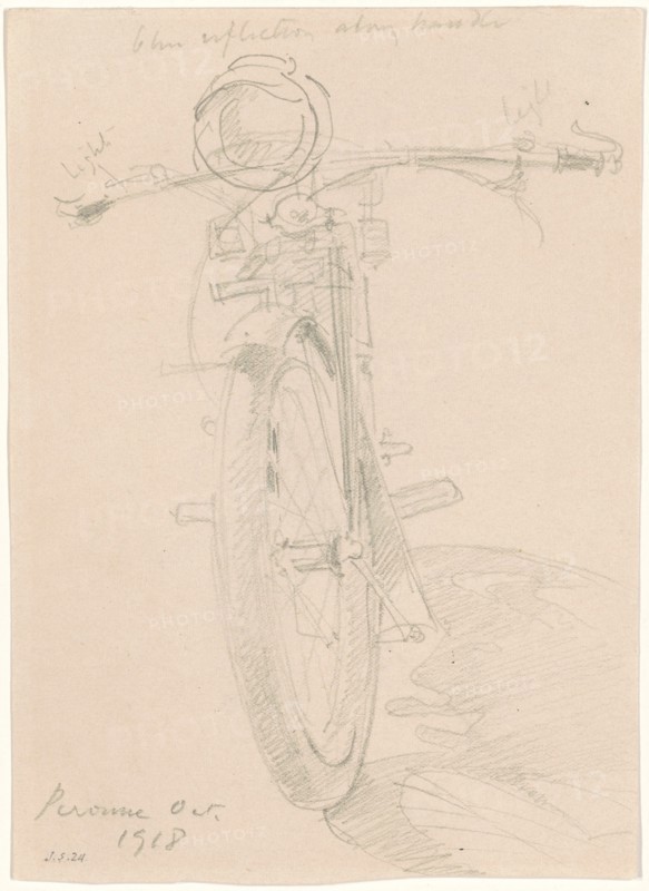 Motorcycle [recto], 1918.