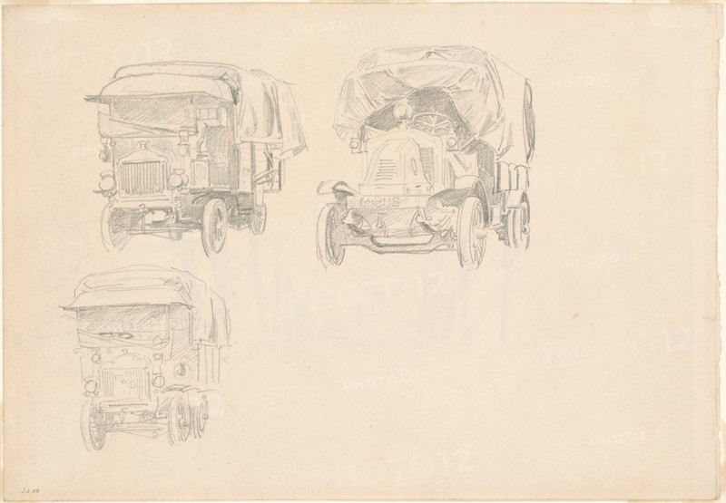 Trucks [recto], 1918.