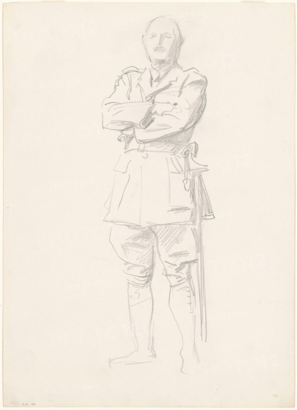 Study of General Louis Botha for "General Officers of World War I", 1920-1922.