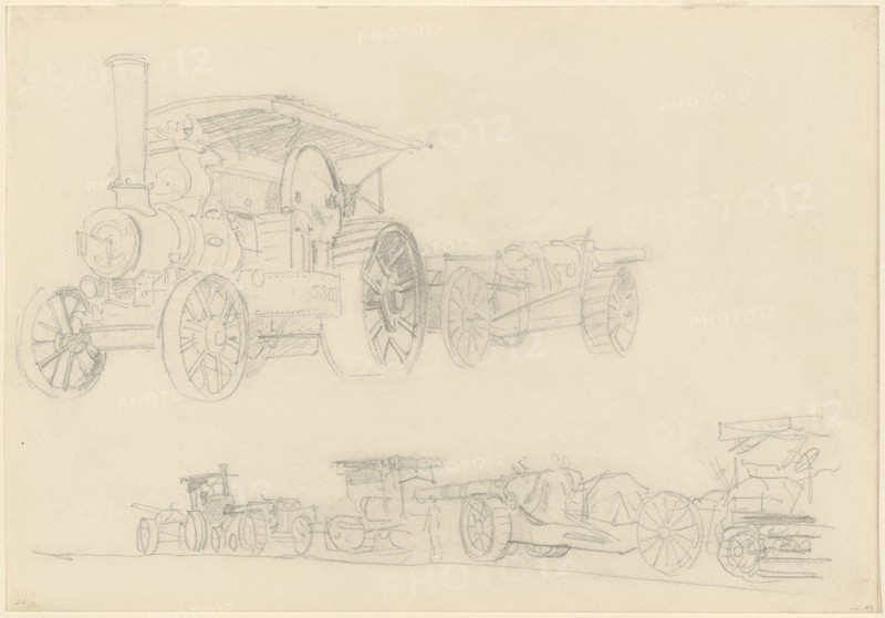 Gun Carriages, France, 1918.