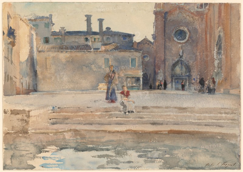 Campo dei Frari, Venice, c. 1880.